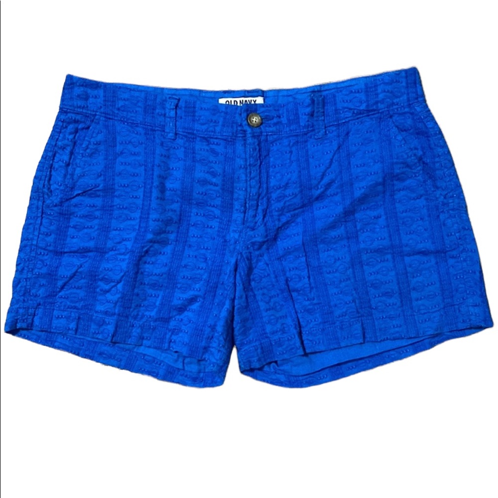 OLD NAVY embroidered textured shorts